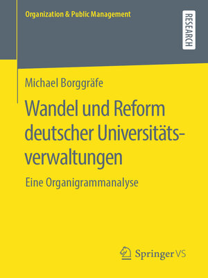 cover image of Wandel und Reform deutscher Universitätsverwaltungen